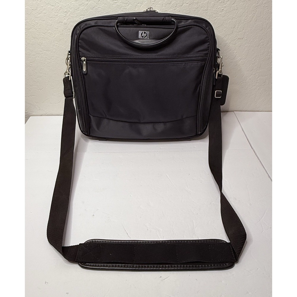 HP Invent Laptop Computer Bag Carrying Case Shoulder Strap‎ Black Compartments